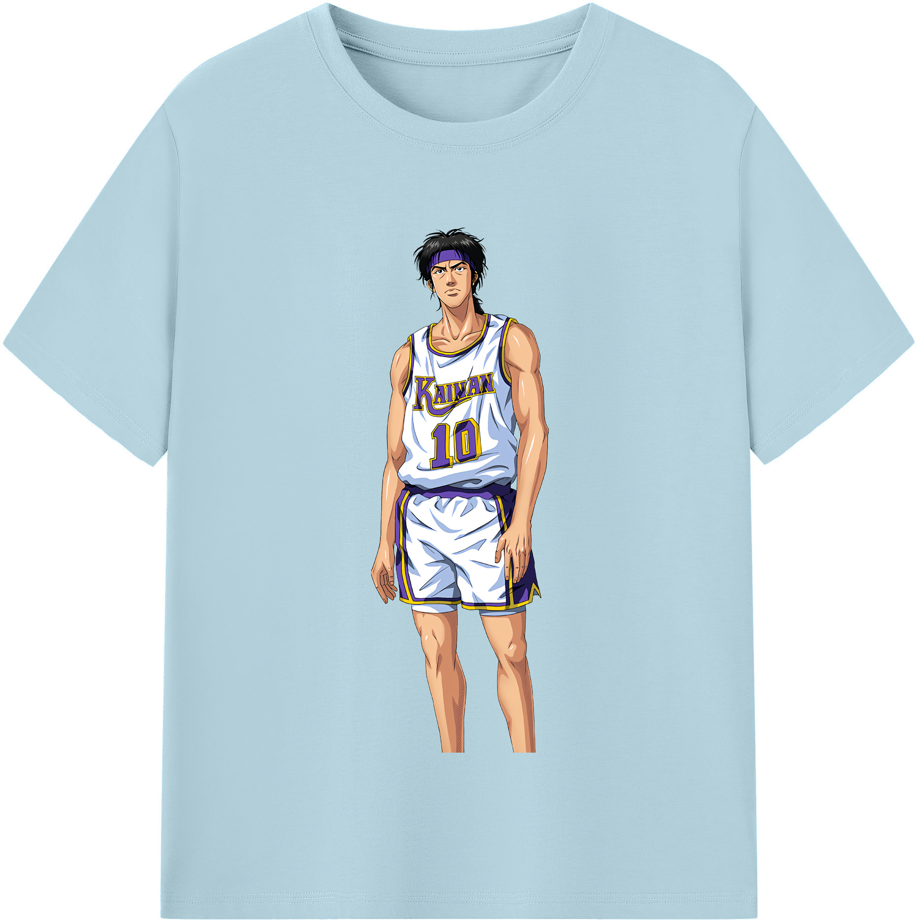 SLAM DUNK／スラムダンク 綿100％半袖Tシャツ（フロントプリント）